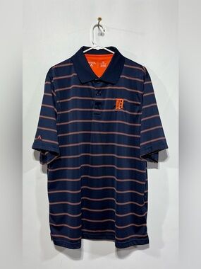 Detroit Tigers short-sleeve polo shirt by Antigua Mens size‎ XL